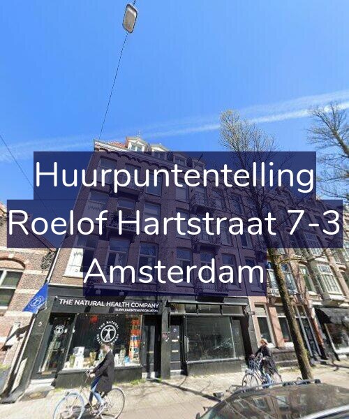 Foto gevel Huurpuntentelling voor Roelof Hartstraat 7-3, Amsterdam