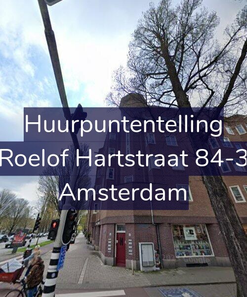 Foto gevel Huurpuntentelling voor Roelof Hartstraat 84-3, Amsterdam