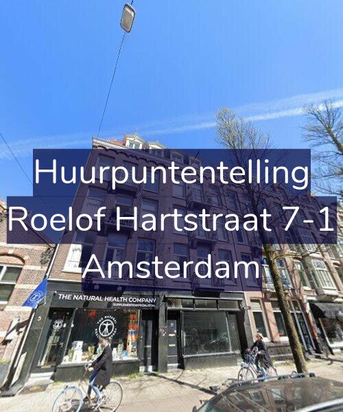 Foto gevel Huurpuntentelling voor Roelof Hartstraat 7-1, Amsterdam