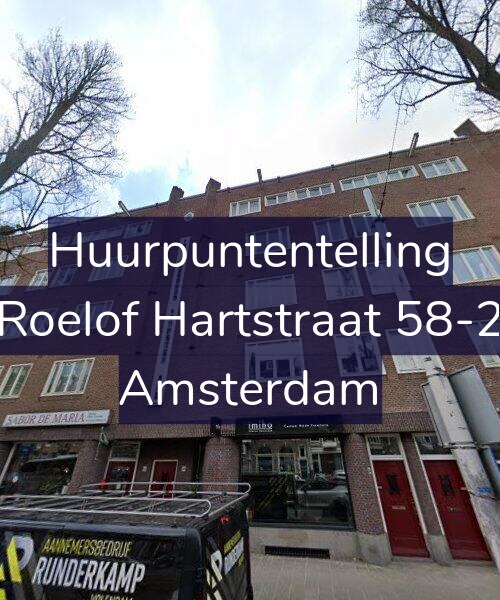 Foto gevel Huurpuntentelling voor Roelof Hartstraat 58-2, Amsterdam
