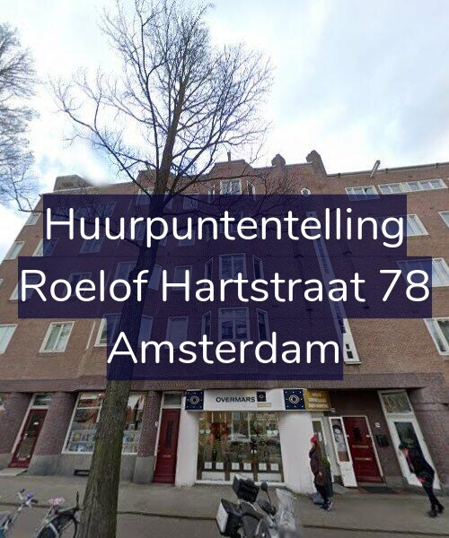 Foto gevel Huurpuntentelling voor Roelof Hartstraat 78, Amsterdam