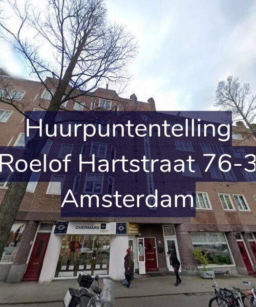 Foto gevel Huurpuntentelling voor Roelof Hartstraat 76-3, Amsterdam