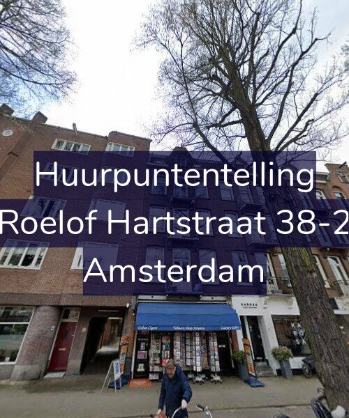 Foto gevel Huurpuntentelling voor Roelof Hartstraat 38-2, Amsterdam