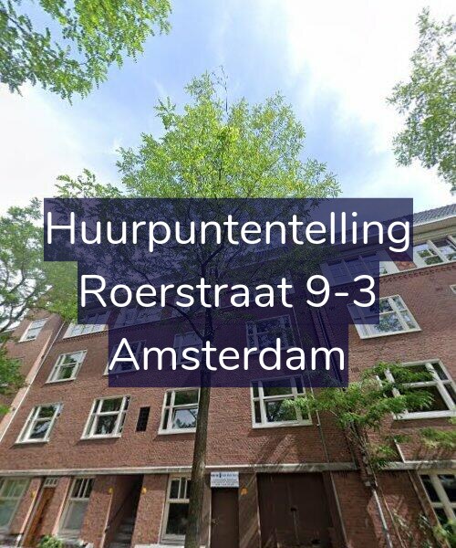 Foto gevel Huurpuntentelling voor Roerstraat 9-3, Amsterdam