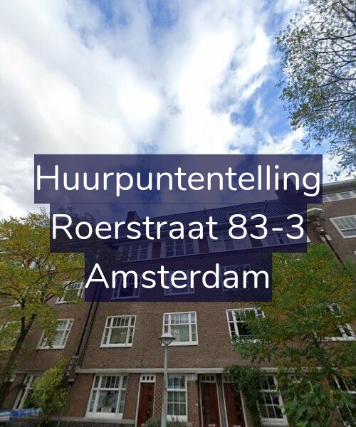 Foto gevel Huurpuntentelling voor Roerstraat 83-3, Amsterdam