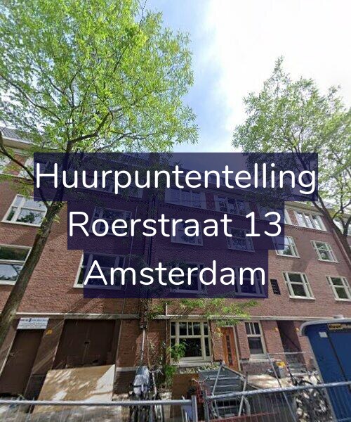 Foto gevel Huurpuntentelling voor Roerstraat 13, Amsterdam