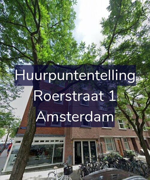 Foto gevel Huurpuntentelling voor Roerstraat 1, Amsterdam
