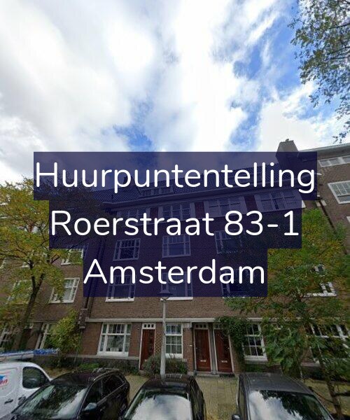 Foto gevel Huurpuntentelling voor Roerstraat 83-1, Amsterdam