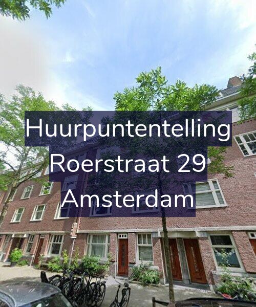 Foto gevel Huurpuntentelling voor Roerstraat 29, Amsterdam