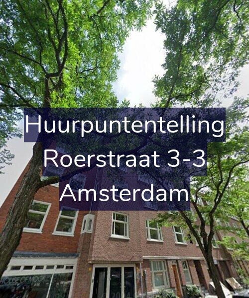 Foto gevel Huurpuntentelling voor Roerstraat 3-3, Amsterdam