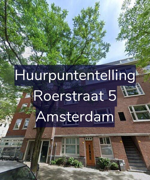 Foto gevel Huurpuntentelling voor Roerstraat 5, Amsterdam