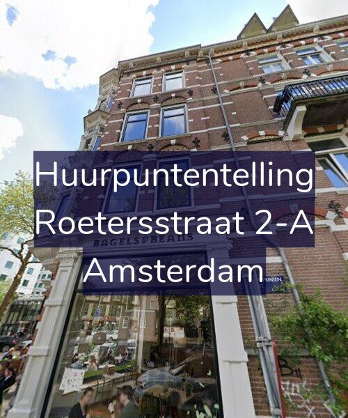 Foto gevel Huurpuntentelling voor Roetersstraat 2-A, Amsterdam