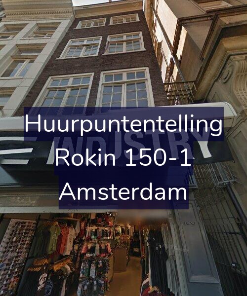 Foto gevel Huurpuntentelling voor Rokin 150-1, Amsterdam