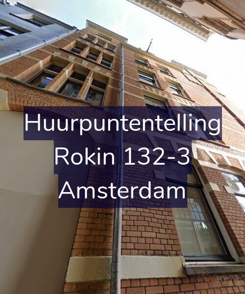 Foto gevel Huurpuntentelling voor Rokin 132-3, Amsterdam