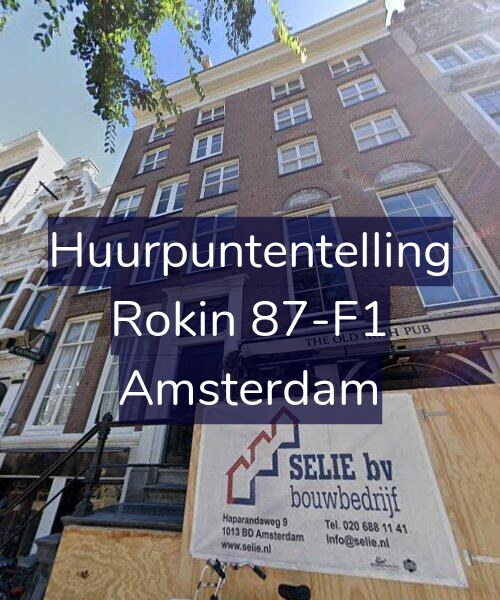 Foto gevel Huurpuntentelling voor Rokin 87-F1, Amsterdam