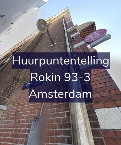 Foto gevel Huurpuntentelling voor Rokin 93-3, Amsterdam