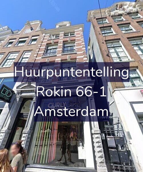 Foto gevel Huurpuntentelling voor Rokin 66-1, Amsterdam