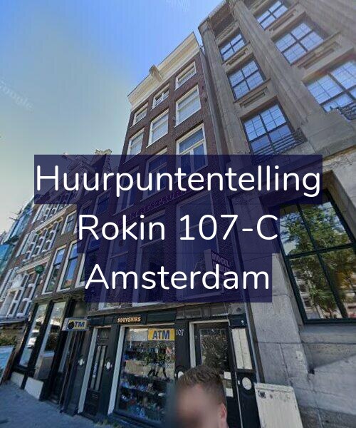 Foto gevel Huurpuntentelling voor Rokin 107-C, Amsterdam