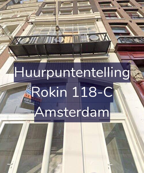 Foto gevel Huurpuntentelling voor Rokin 118-C, Amsterdam
