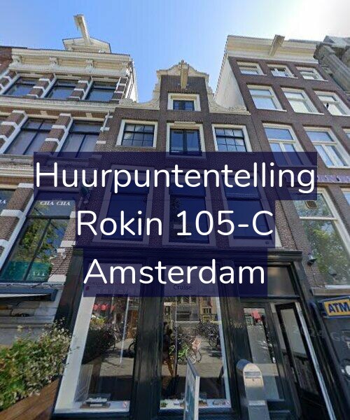 Foto gevel Huurpuntentelling voor Rokin 105-C, Amsterdam