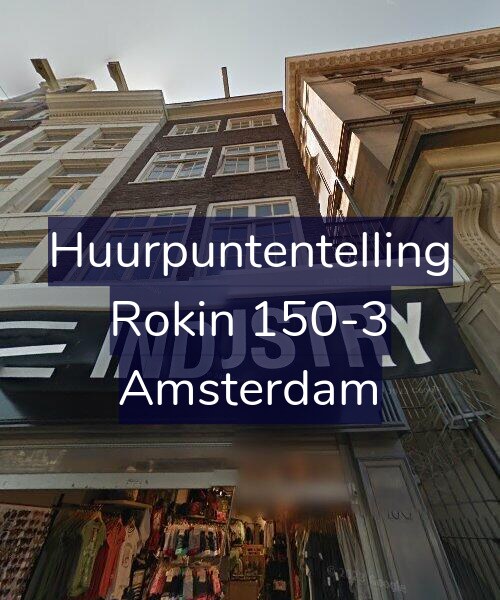 Foto gevel Huurpuntentelling voor Rokin 150-3, Amsterdam