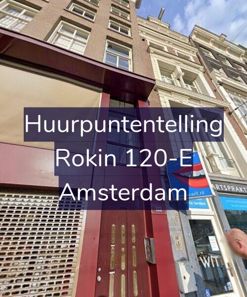 Foto gevel Huurpuntentelling voor Rokin 120-E, Amsterdam