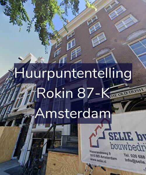Foto gevel Huurpuntentelling voor Rokin 87-K, Amsterdam