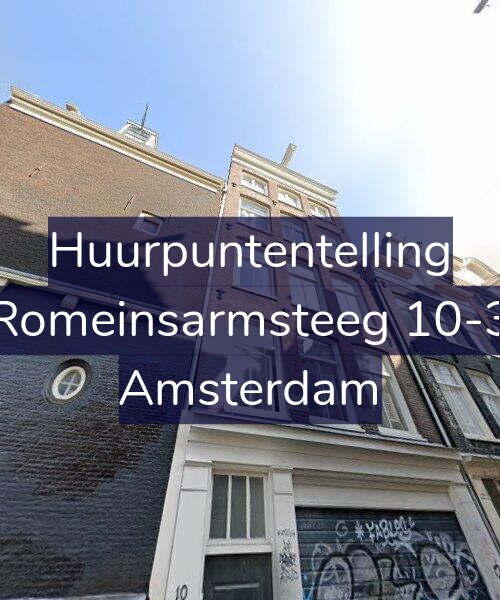 Foto gevel Huurpuntentelling voor Romeinsarmsteeg 10-3, Amsterdam