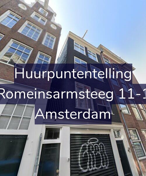 Foto gevel Huurpuntentelling voor Romeinsarmsteeg 11-1, Amsterdam