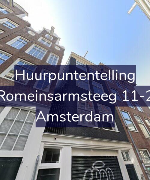 Foto gevel Huurpuntentelling voor Romeinsarmsteeg 11-2, Amsterdam