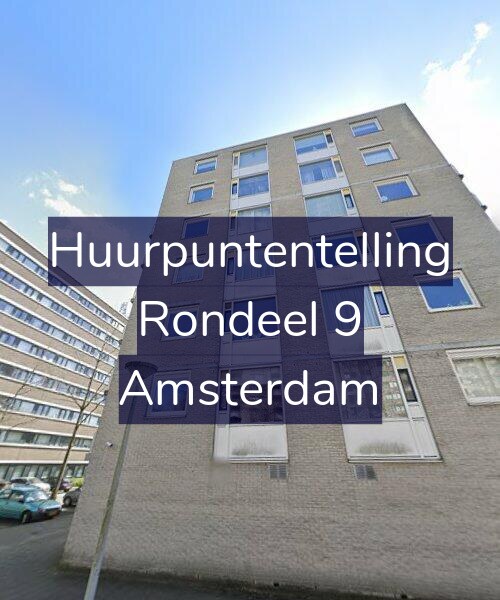 Foto gevel Huurpuntentelling voor Rondeel 9, Amsterdam