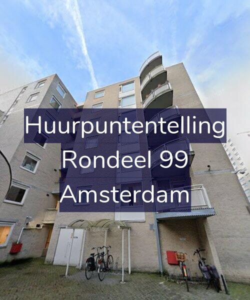 Foto gevel Huurpuntentelling voor Rondeel 99, Amsterdam