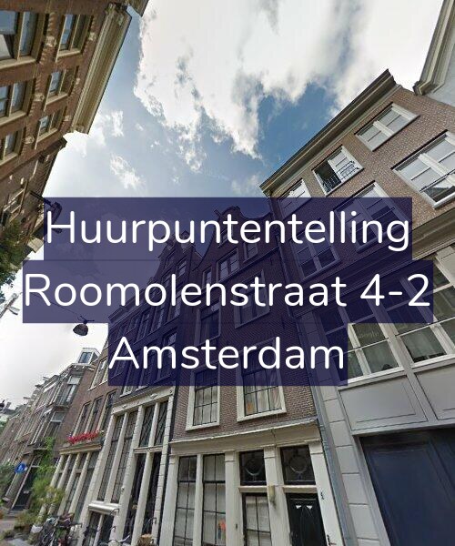 Foto gevel Huurpuntentelling voor Roomolenstraat 4-2, Amsterdam