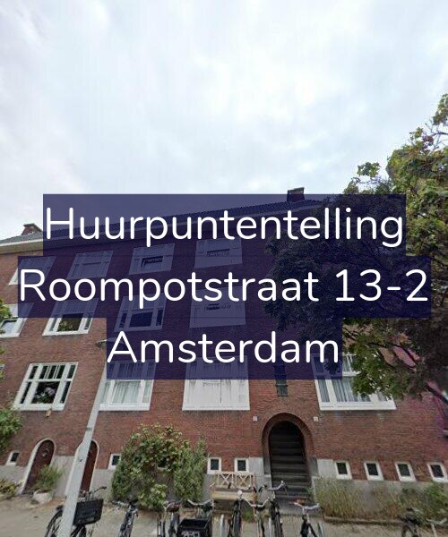 Foto gevel Huurpuntentelling voor Roompotstraat 13-2, Amsterdam