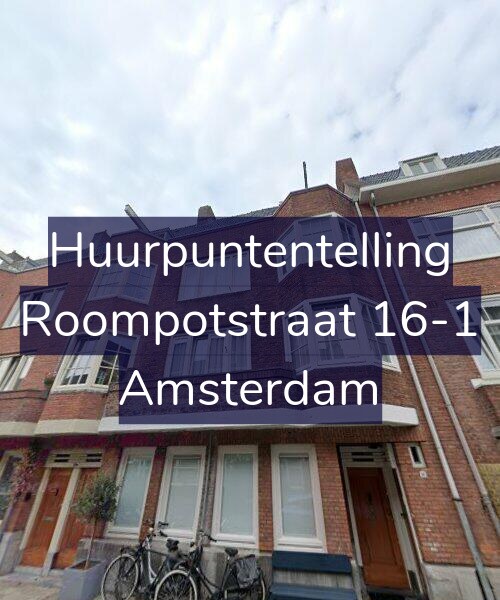 Foto gevel Huurpuntentelling voor Roompotstraat 16-1, Amsterdam