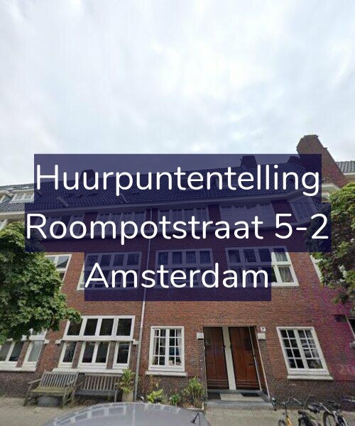 Foto gevel Huurpuntentelling voor Roompotstraat 5-2, Amsterdam