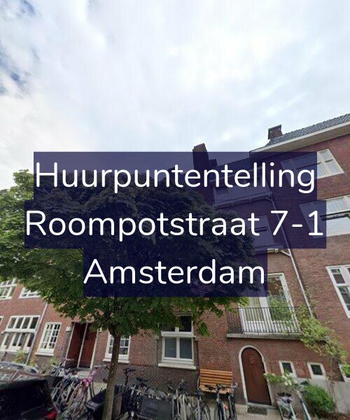 Foto gevel Huurpuntentelling voor Roompotstraat 7-1, Amsterdam