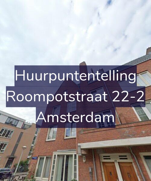 Foto gevel Huurpuntentelling voor Roompotstraat 22-2, Amsterdam