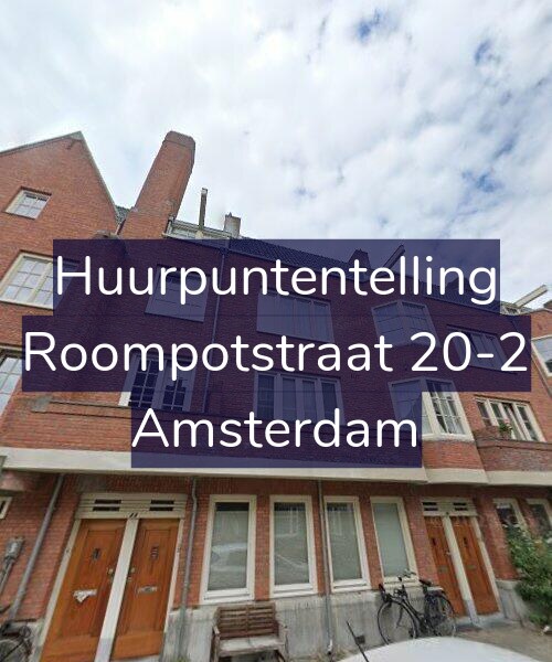 Foto gevel Huurpuntentelling voor Roompotstraat 20-2, Amsterdam