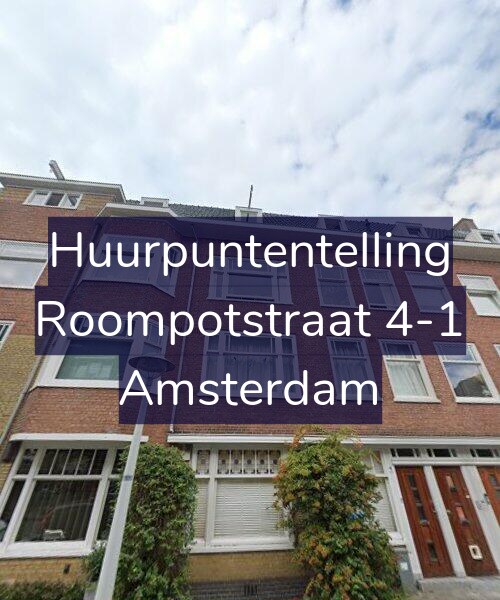 Foto gevel Huurpuntentelling voor Roompotstraat 4-1, Amsterdam