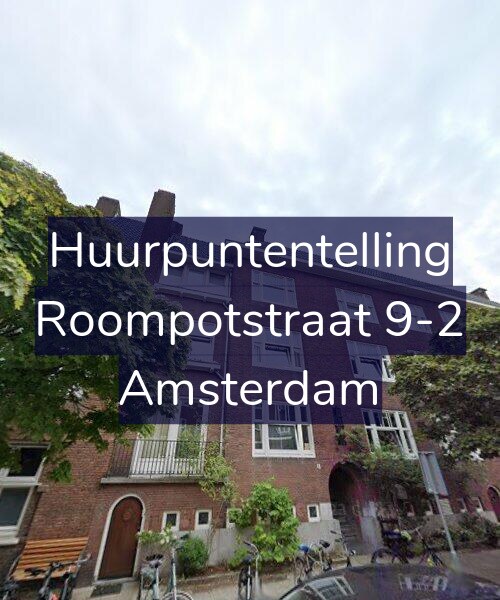 Foto gevel Huurpuntentelling voor Roompotstraat 9-2, Amsterdam