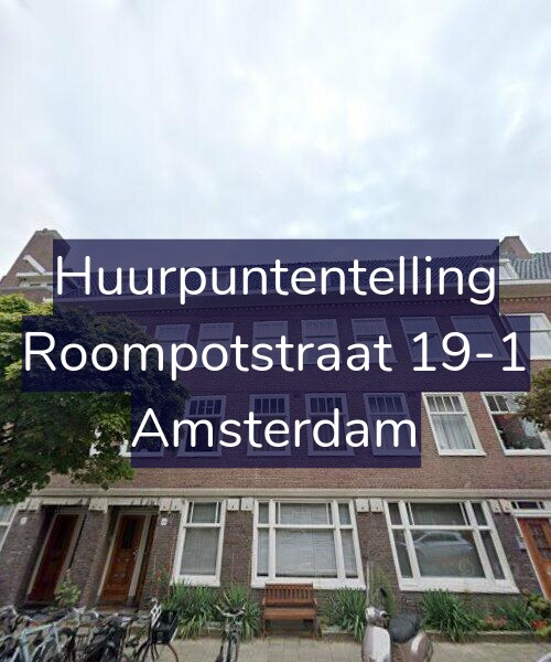 Foto gevel Huurpuntentelling voor Roompotstraat 19-1, Amsterdam