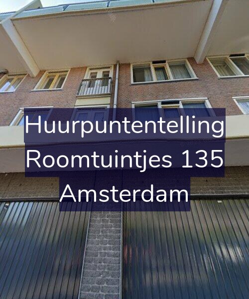 Foto gevel Huurpuntentelling voor Roomtuintjes 135, Amsterdam