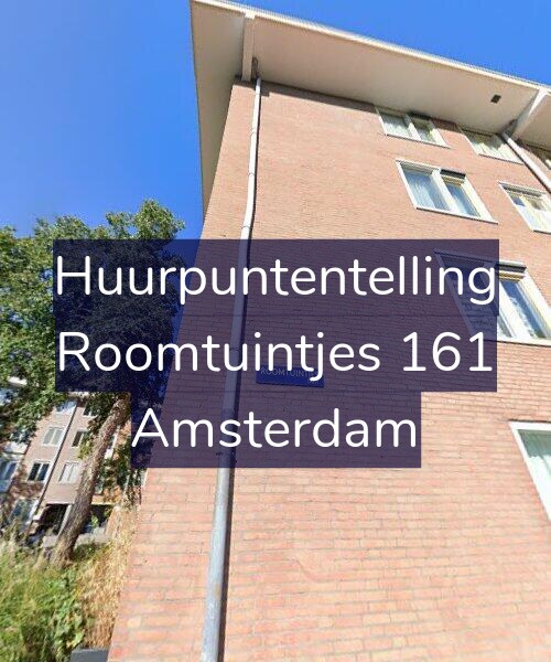 Foto gevel Huurpuntentelling voor Roomtuintjes 161, Amsterdam