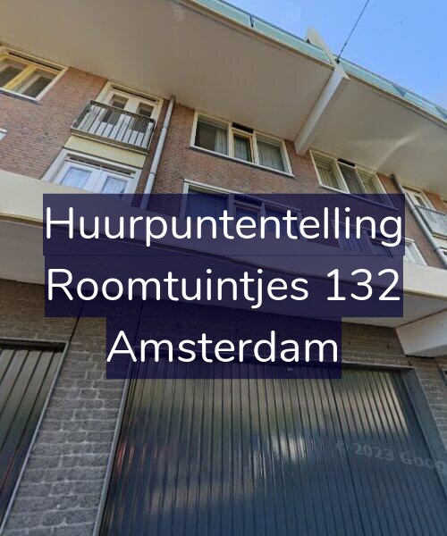 Foto gevel Huurpuntentelling voor Roomtuintjes 132, Amsterdam