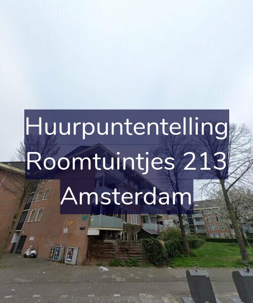 Foto gevel Huurpuntentelling voor Roomtuintjes 213, Amsterdam