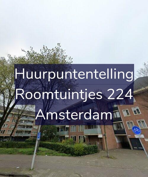 Foto gevel Huurpuntentelling voor Roomtuintjes 224, Amsterdam