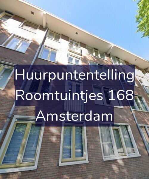 Foto gevel Huurpuntentelling voor Roomtuintjes 168, Amsterdam