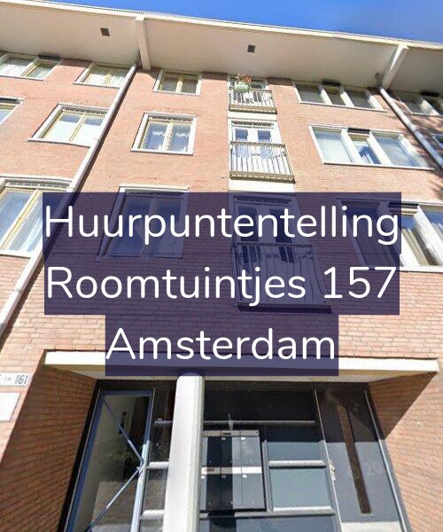 Foto gevel Huurpuntentelling voor Roomtuintjes 157, Amsterdam