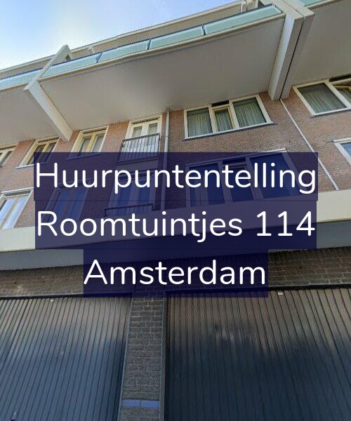 Foto gevel Huurpuntentelling voor Roomtuintjes 114, Amsterdam